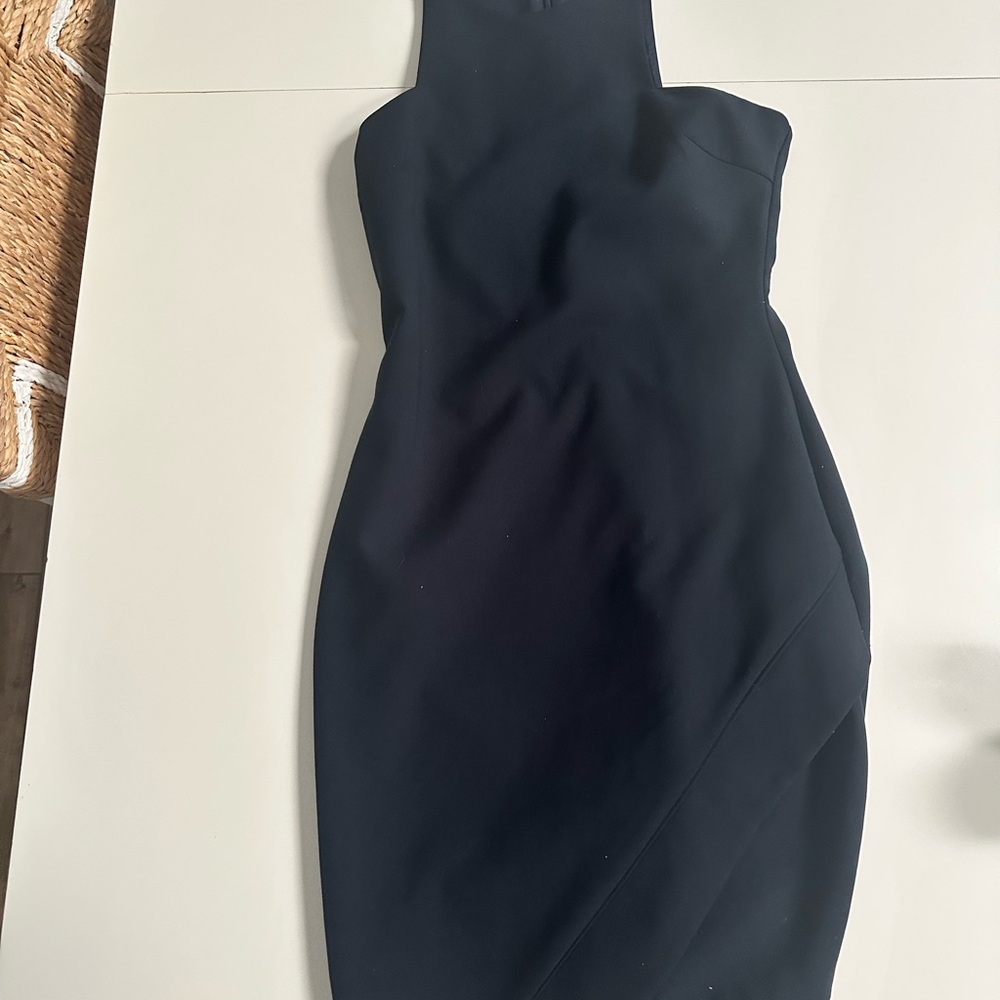 Elizabeth and James Asymmetrical Black Dress EUC